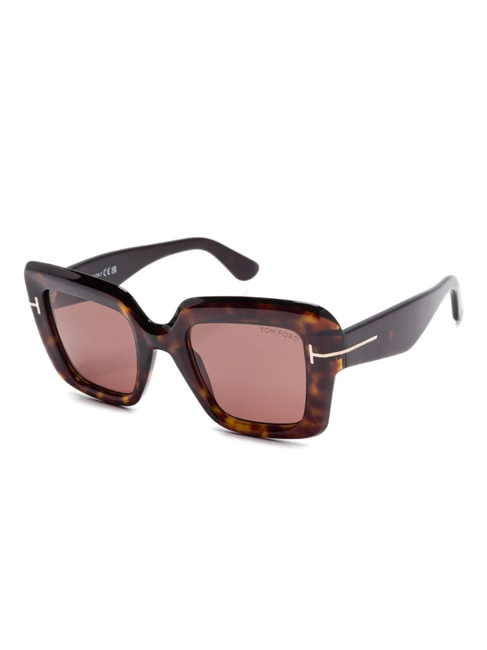 TOM FORD Eyewear Esme tortoiseshell sunglasses - Bruin