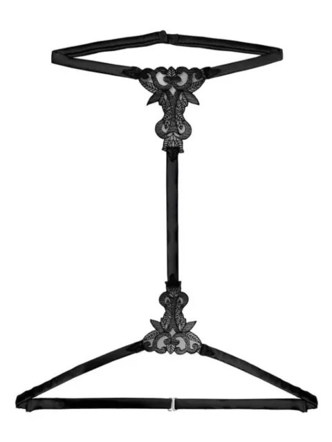 Fleur Of England harnais Onyx à broderies