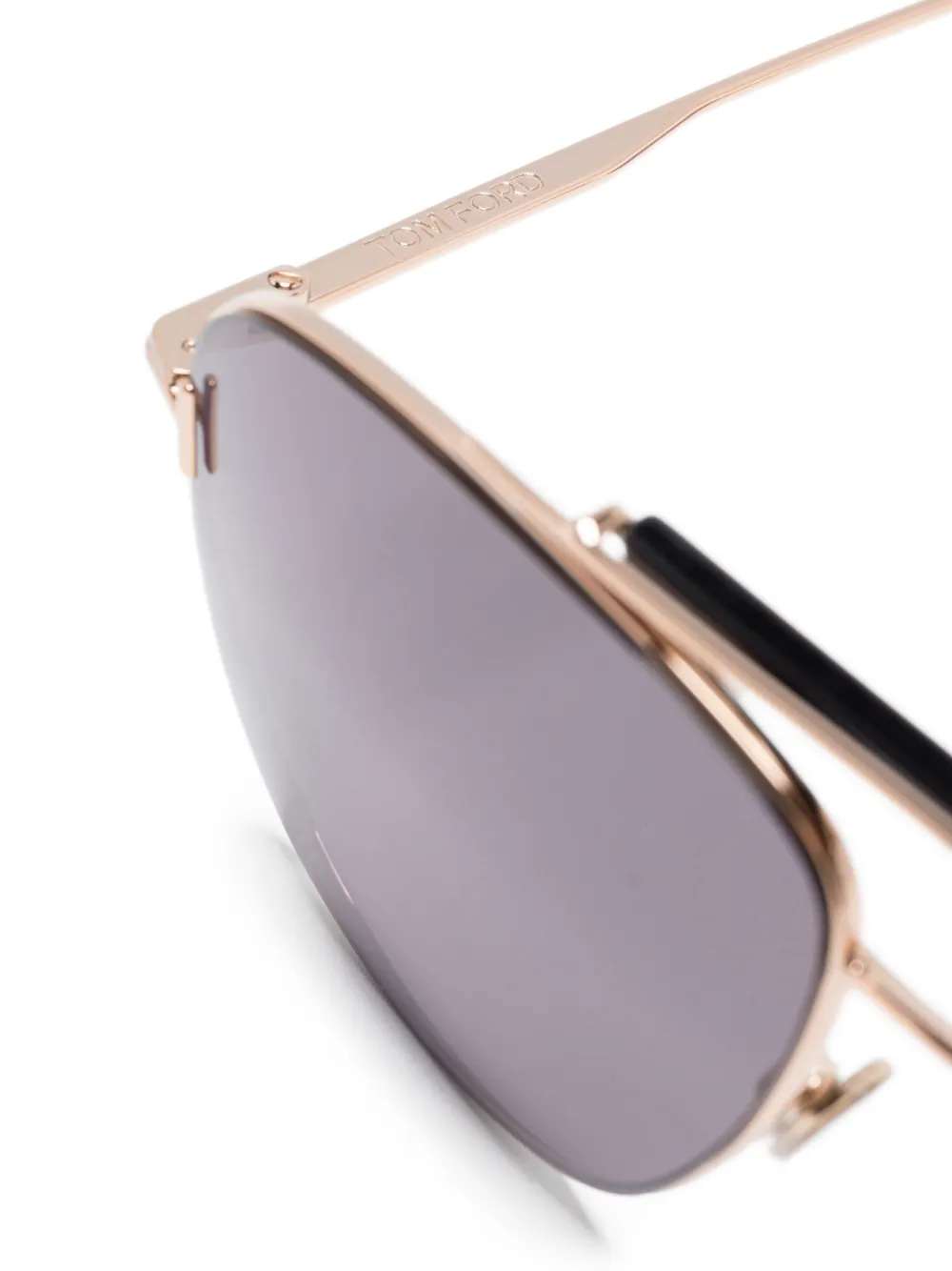 TOM FORD Eyewear Jaden zonnebril met piloten montuur Goud