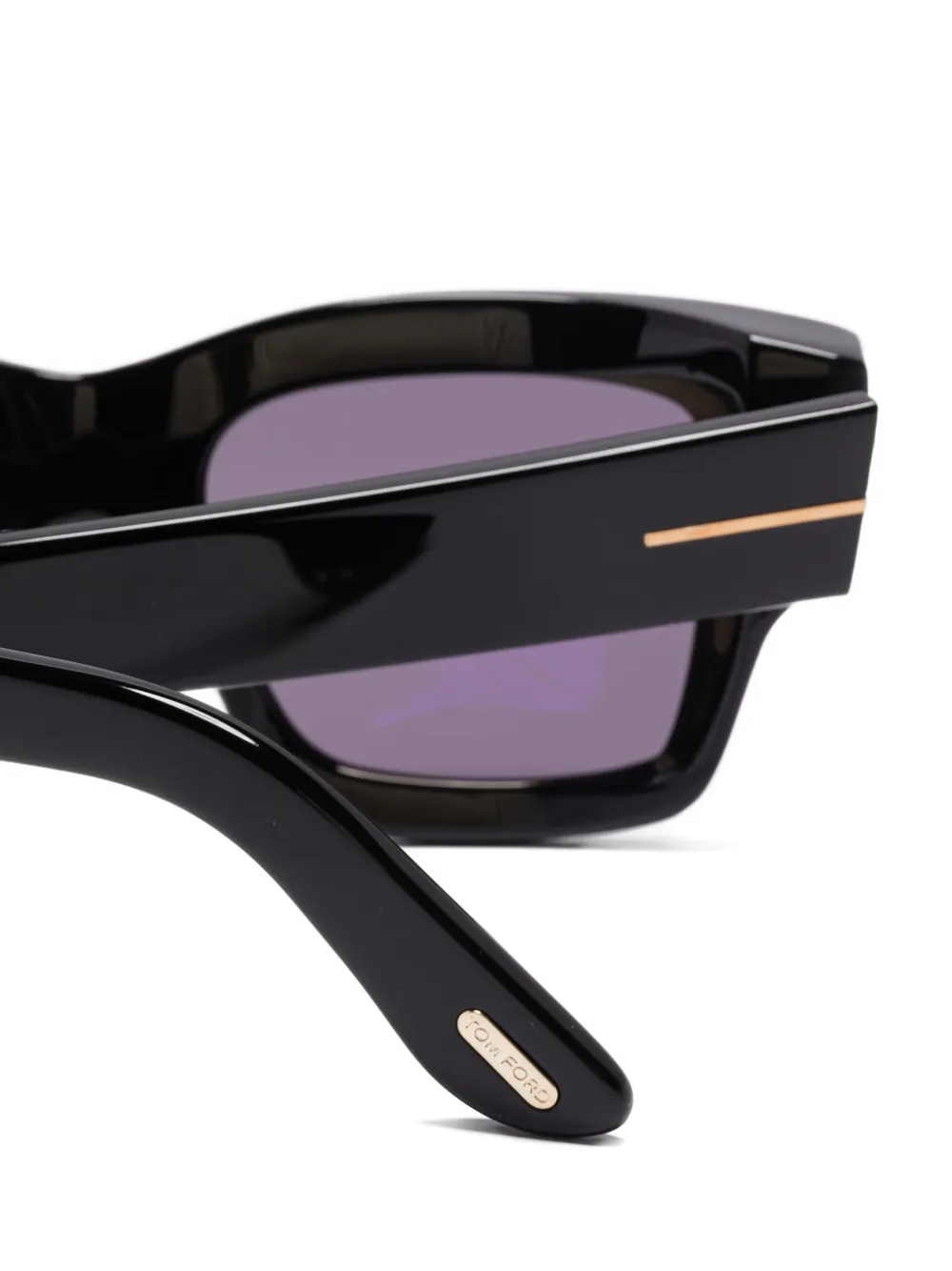 TOM FORD Eyewear Ilias rectangle sunglasses Zwart