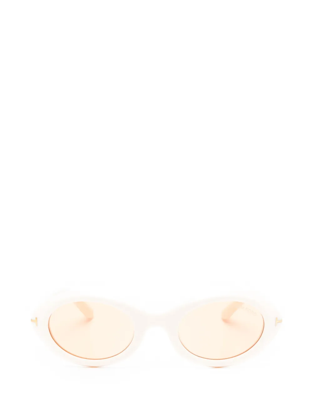 TOM FORD Eyewear Carmen oval-frame sunglasses - Toni neutri