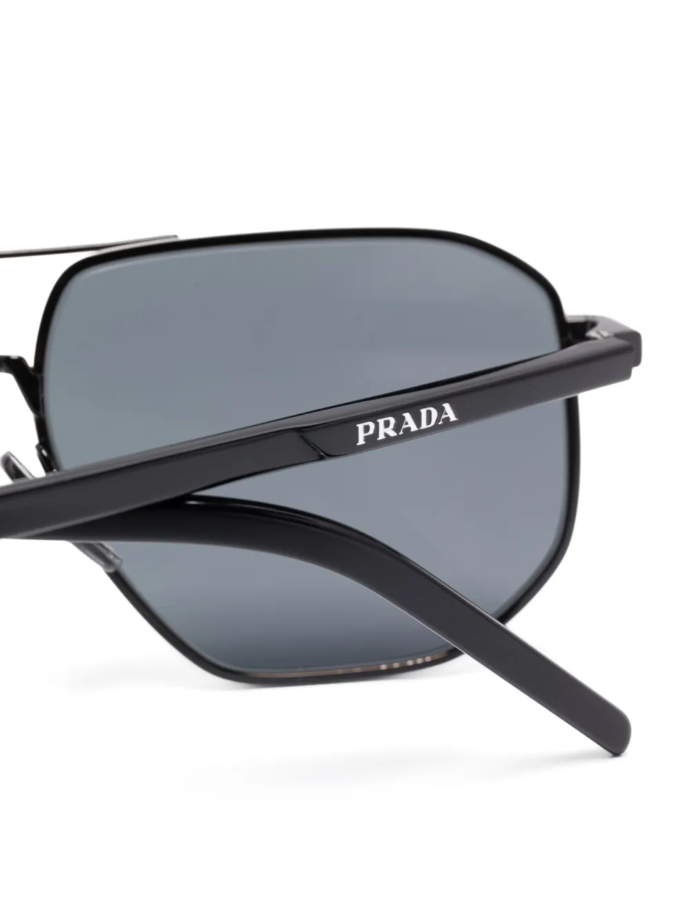 Prada Eyewear Zonnebril met geometrisch montuur Zwart