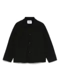 MSGM Kids logo-print shirt jacket - Black
