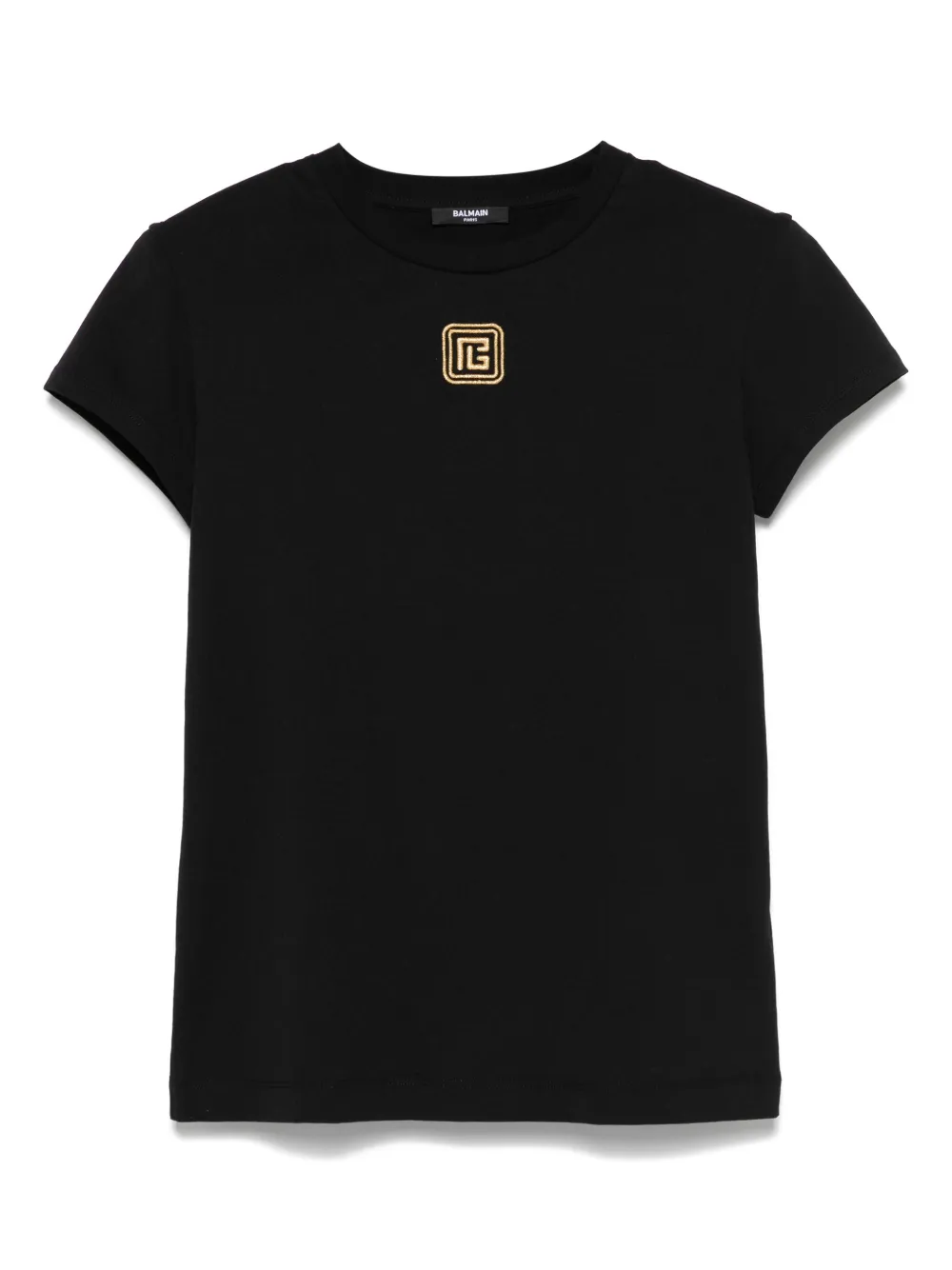 Balmain Kids T-shirt met geborduurd logo Zwart