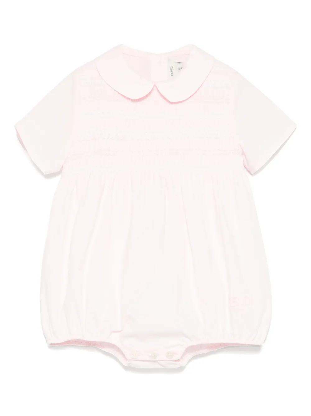 Fendi Kids Popeline romper Roze