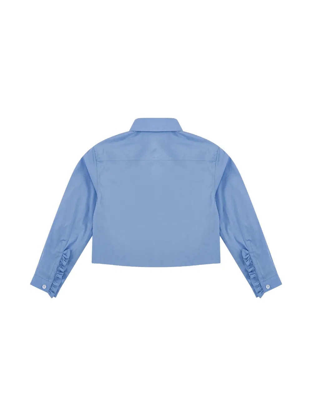 MSGM Kids poplin shirt - Blauw