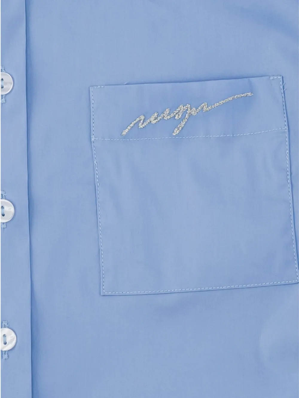 MSGM Kids Popeline shirt Blauw