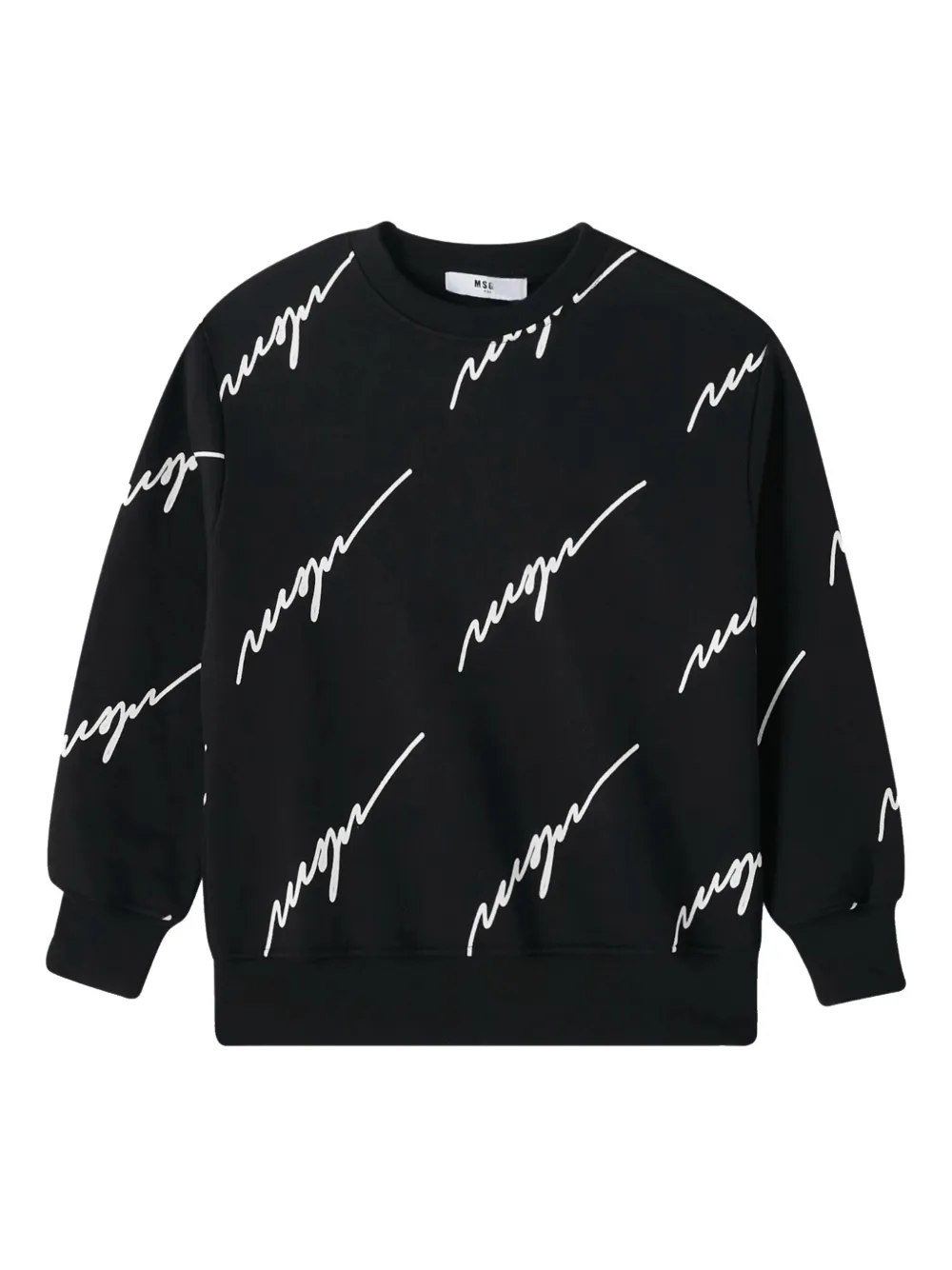 MSGM Kids sudadera con logo | negro | Image 1