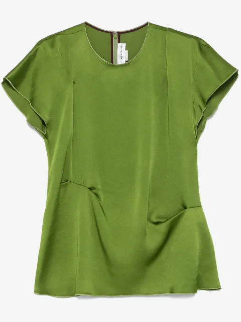Victoria Beckham pleat-detail top
