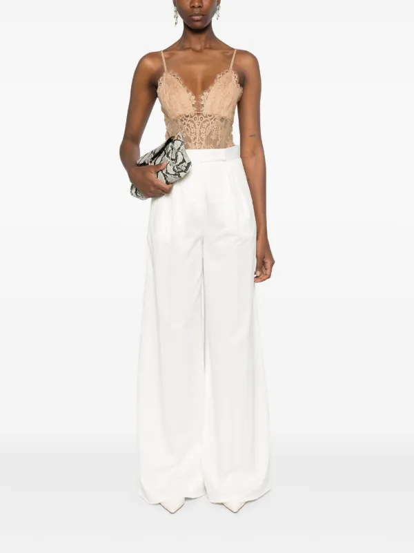 ZIMMERMANN Lace Teddy Bodysuit | Neutrals | FARFETCH