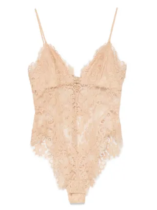 ZIMMERMANN Lace Teddy Bodysuit | Neutrals | FARFETCH ZA