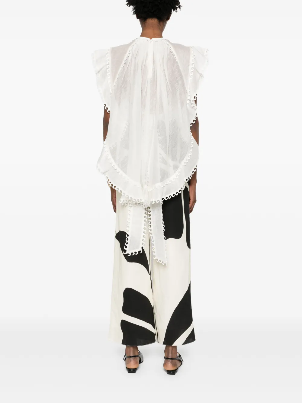ZIMMERMANN Balance Waterfall top Beige