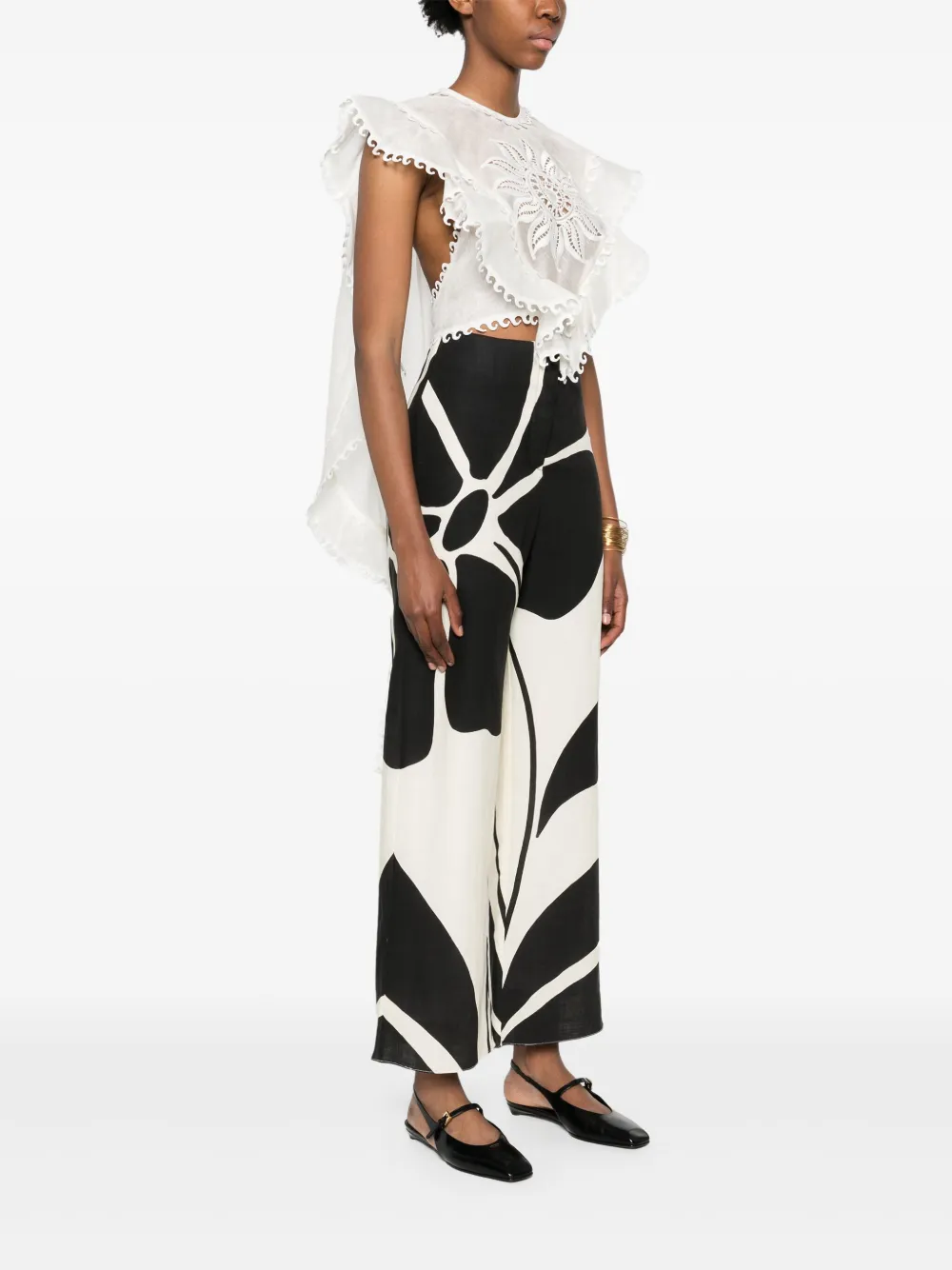 ZIMMERMANN Balance Waterfall top Beige