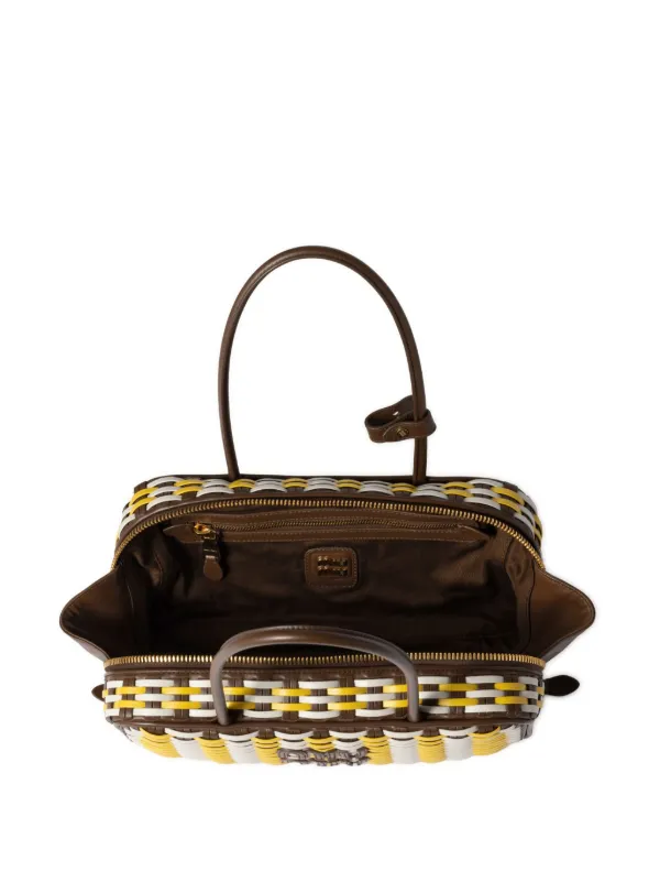 Miu Miu Beau ハンドバッグ | ブラウン | FARFETCH JP