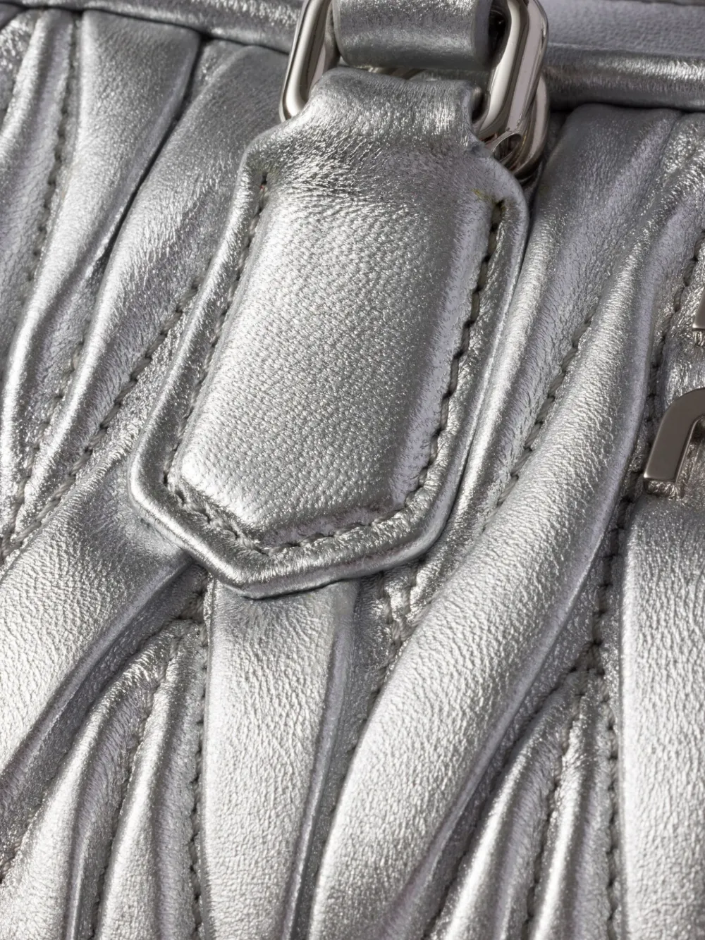 Miu Miu Arcadie Mini Bag In Silver