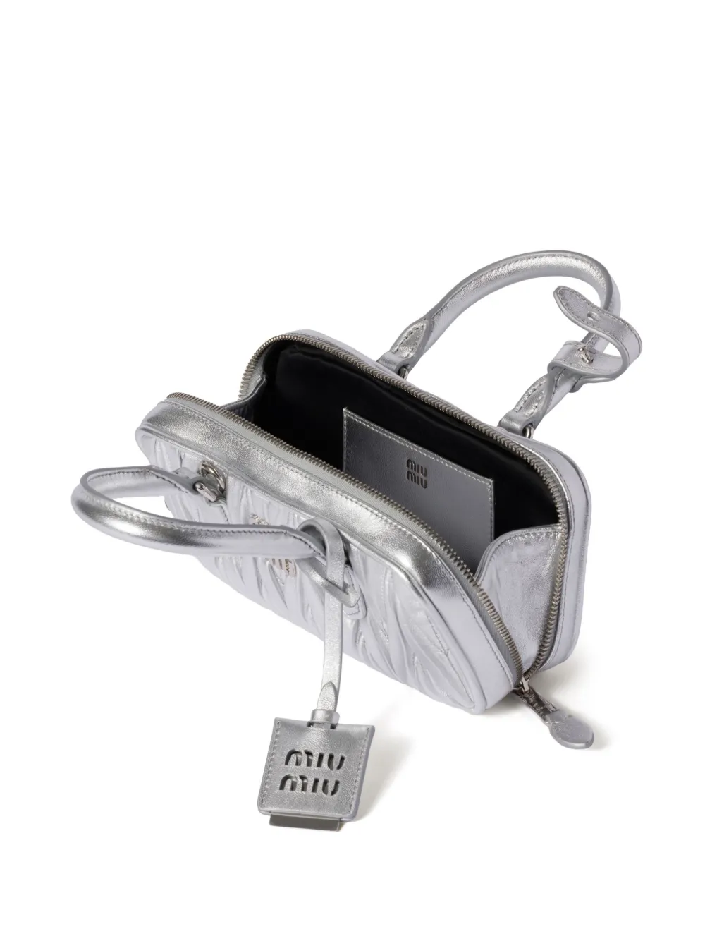 Miu Miu Arcadie Mini Bag In Silver