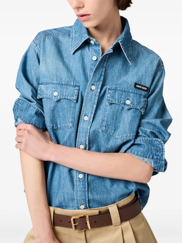 タグ付き‼️ MIU MIU Chambray Denim Shirt