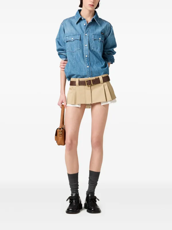 タグ付き‼️ MIU MIU Chambray Denim Shirt