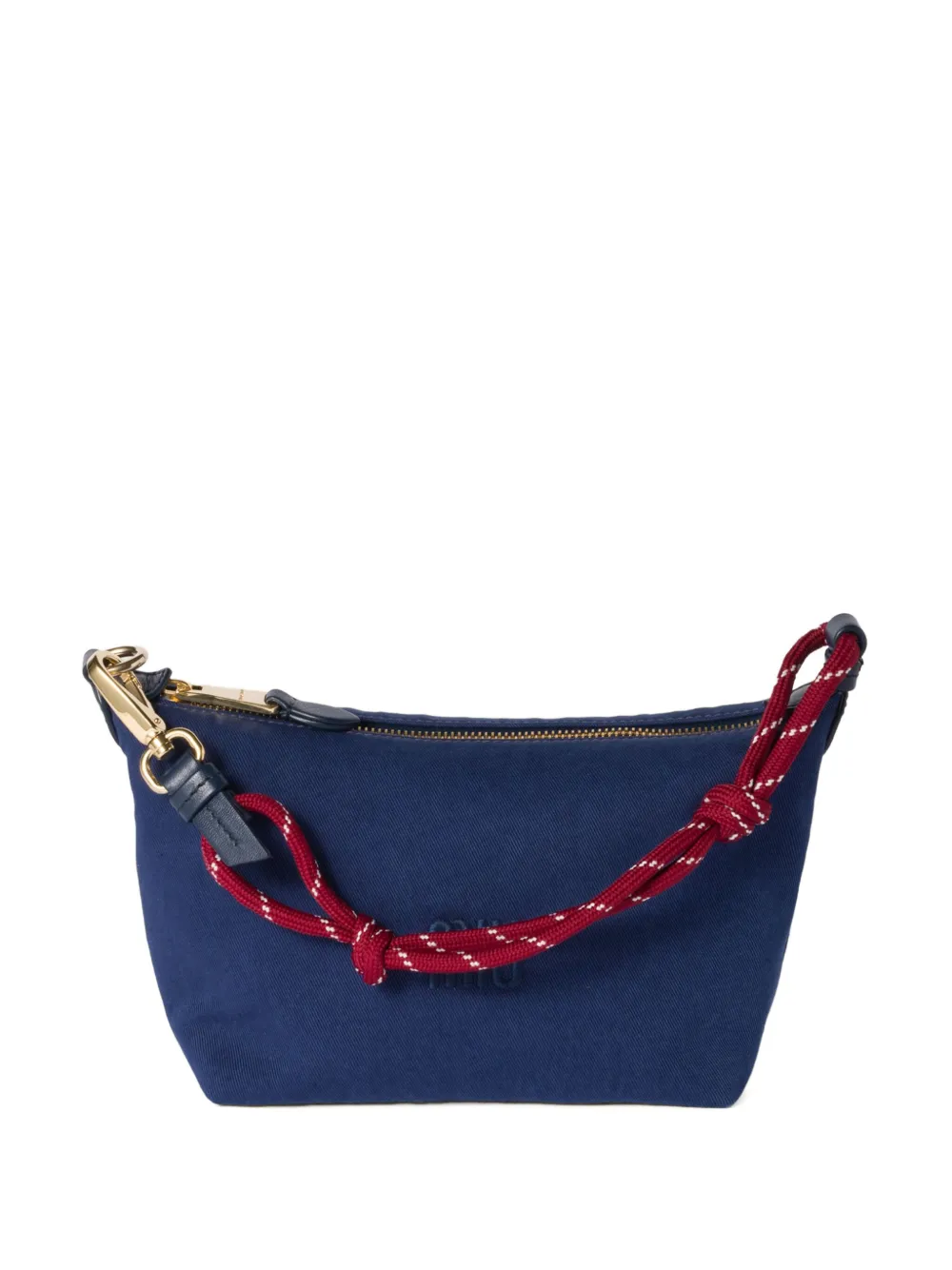 Miu Gabardine mini-tas Blauw