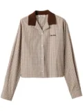 Miu Miu checked shirt - Neutrals