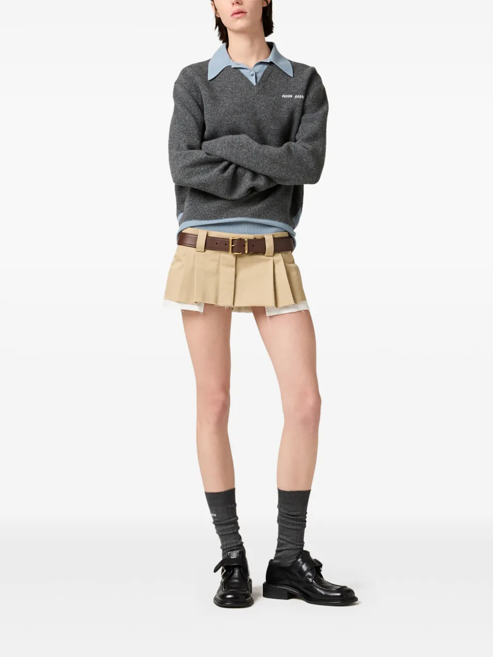Miu Miu playera tipo polo a capas | Playeras tipo polo | Image 2