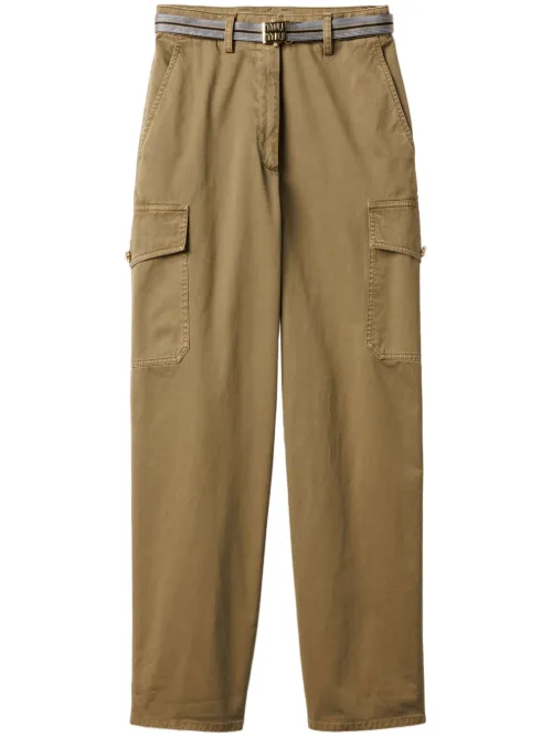 Pantalon à effet délavé - Miu Miu - Modalova