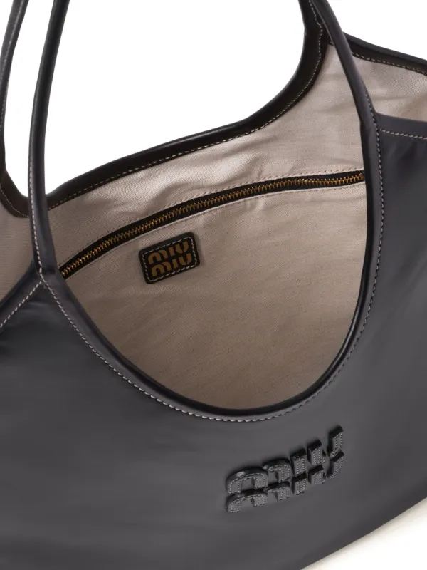 Miu Miu Ivy Tote Bag | Black | FARFETCH CA