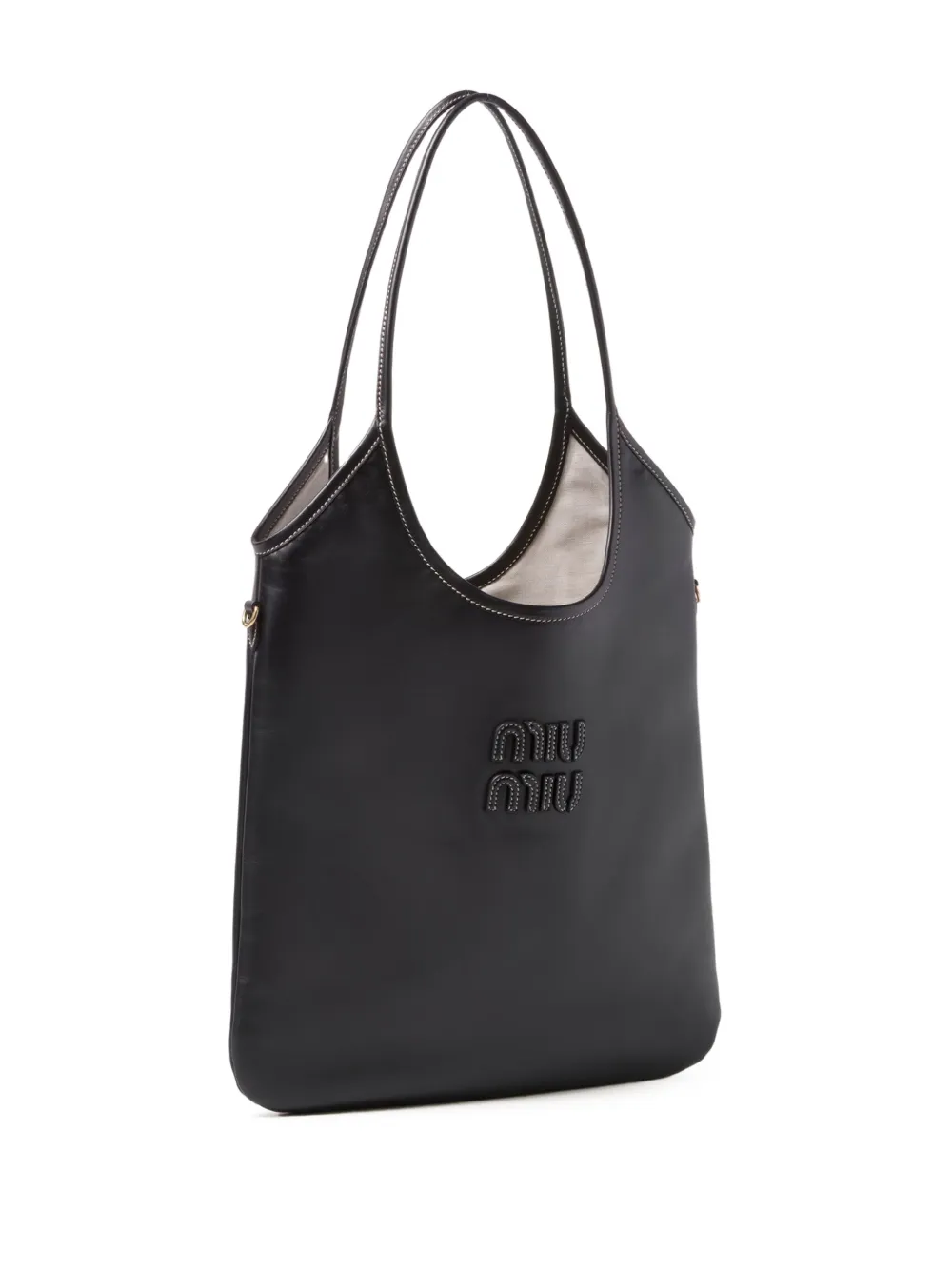 Miu Ivy shopper Zwart