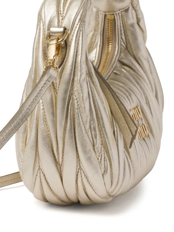 Miu Miu Wander Mini Bag | Gold | FARFETCH