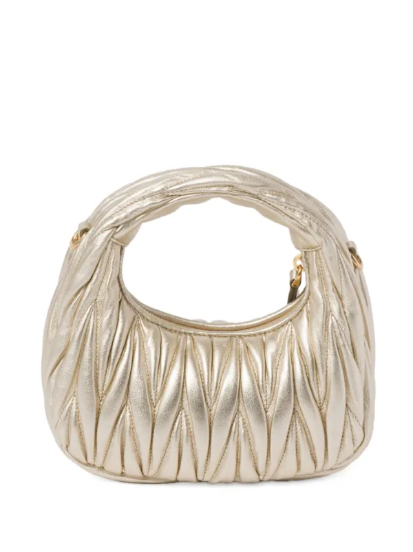 Miu Miu Wander Mini Bag | Gold | FARFETCH