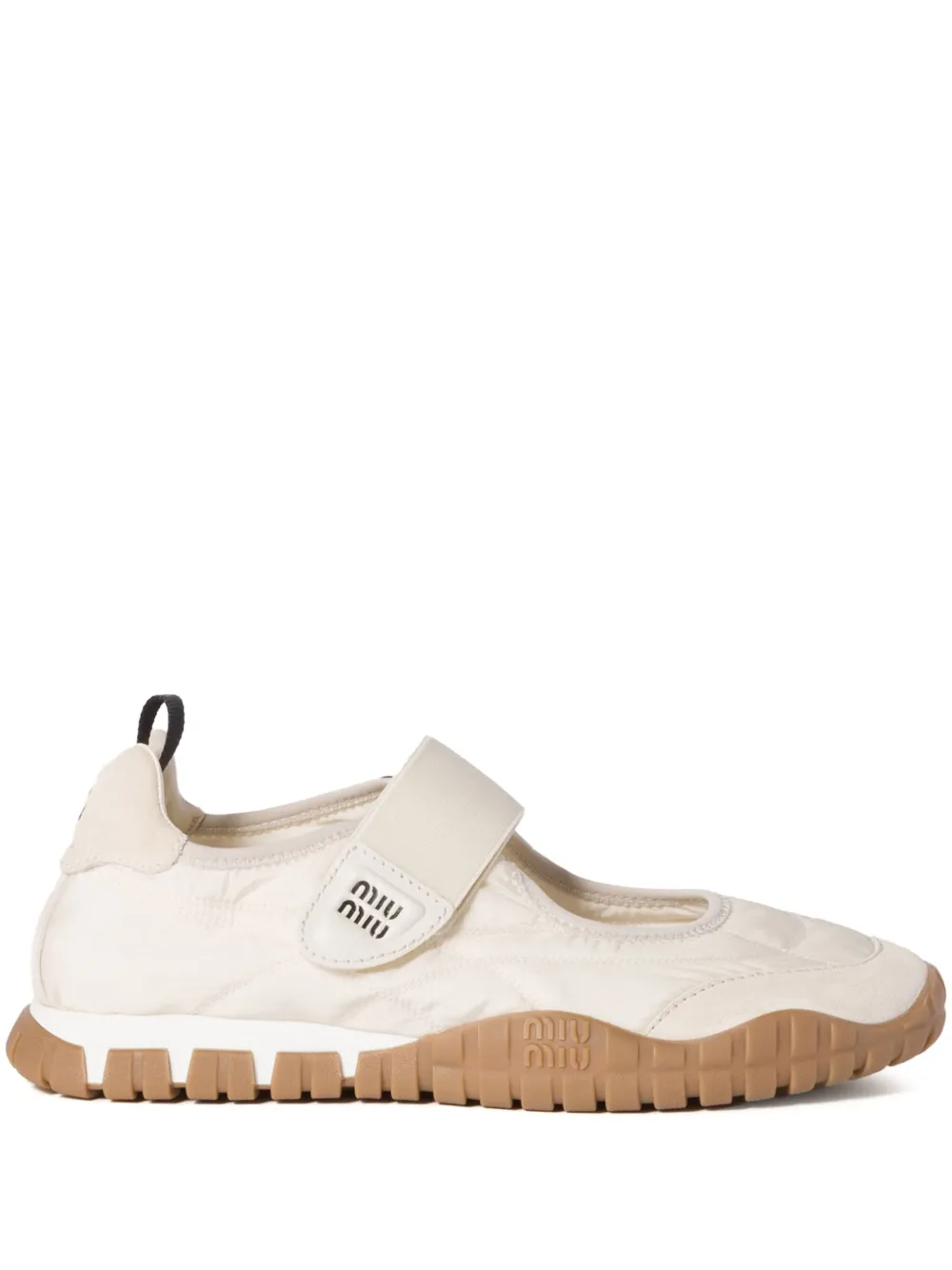 Miu Tyre ballerina's Beige