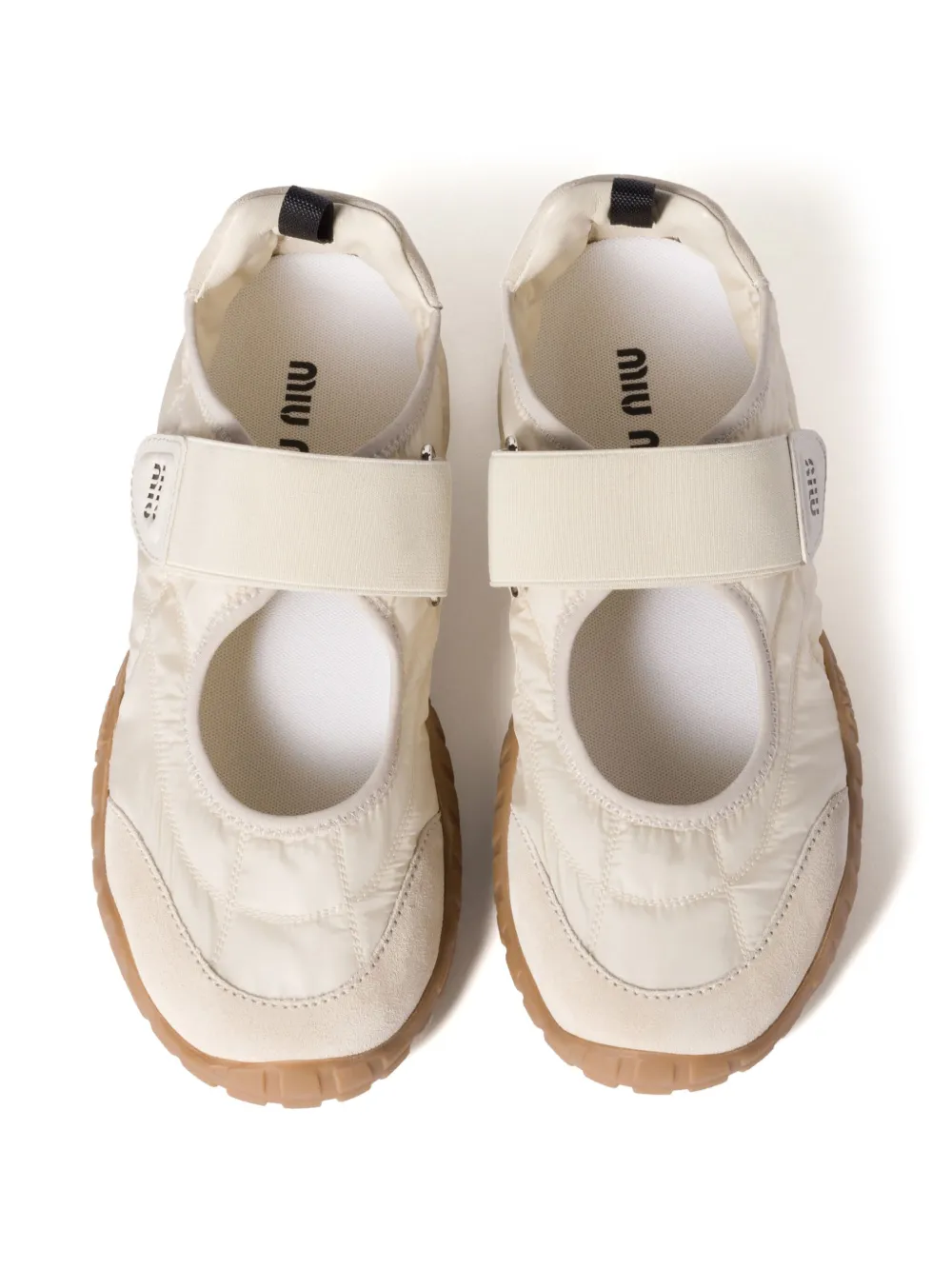 Miu Tyre ballerina shoes Neutrals