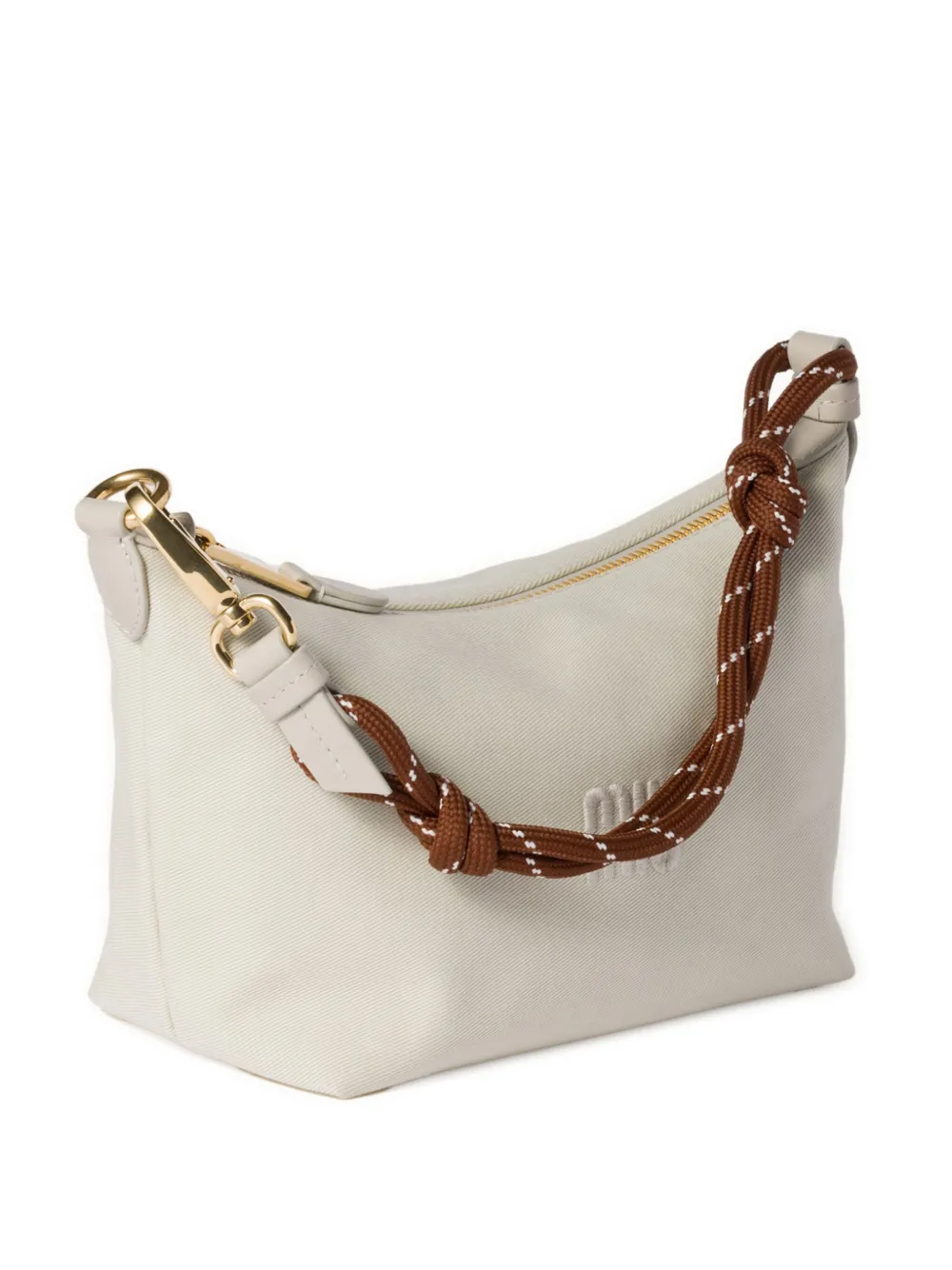 Miu Miu Gabardine Mini Bag In White