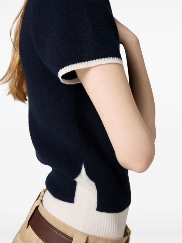 Miu Miu クルーネック Tシャツ | ブルー | FARFETCH JP Miu Miu クルーネック Tシャツ | ブルー | FARFETCH JP