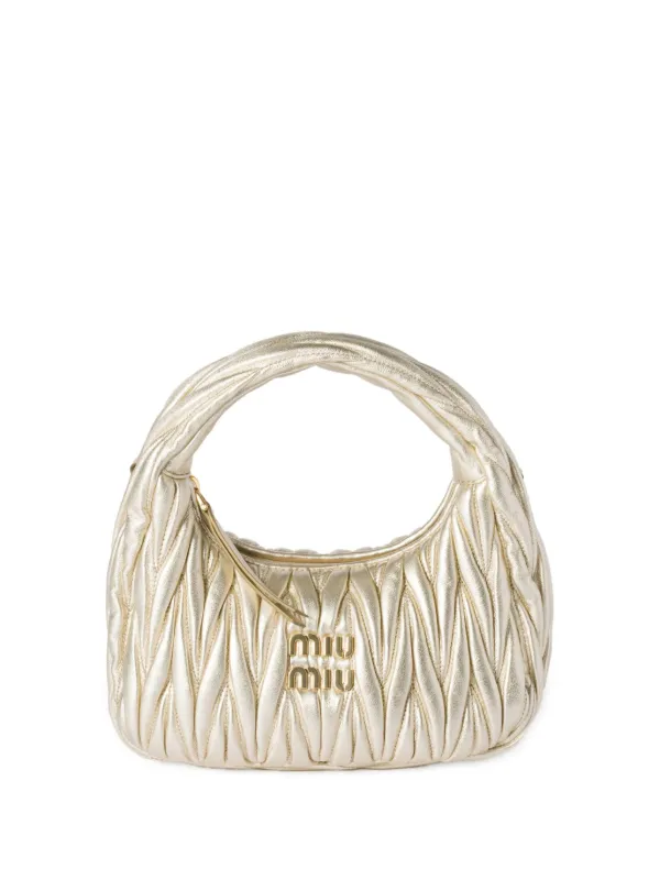Miu Miu ゴールド ハンドバッグ 28100929_57648036_600.jpg