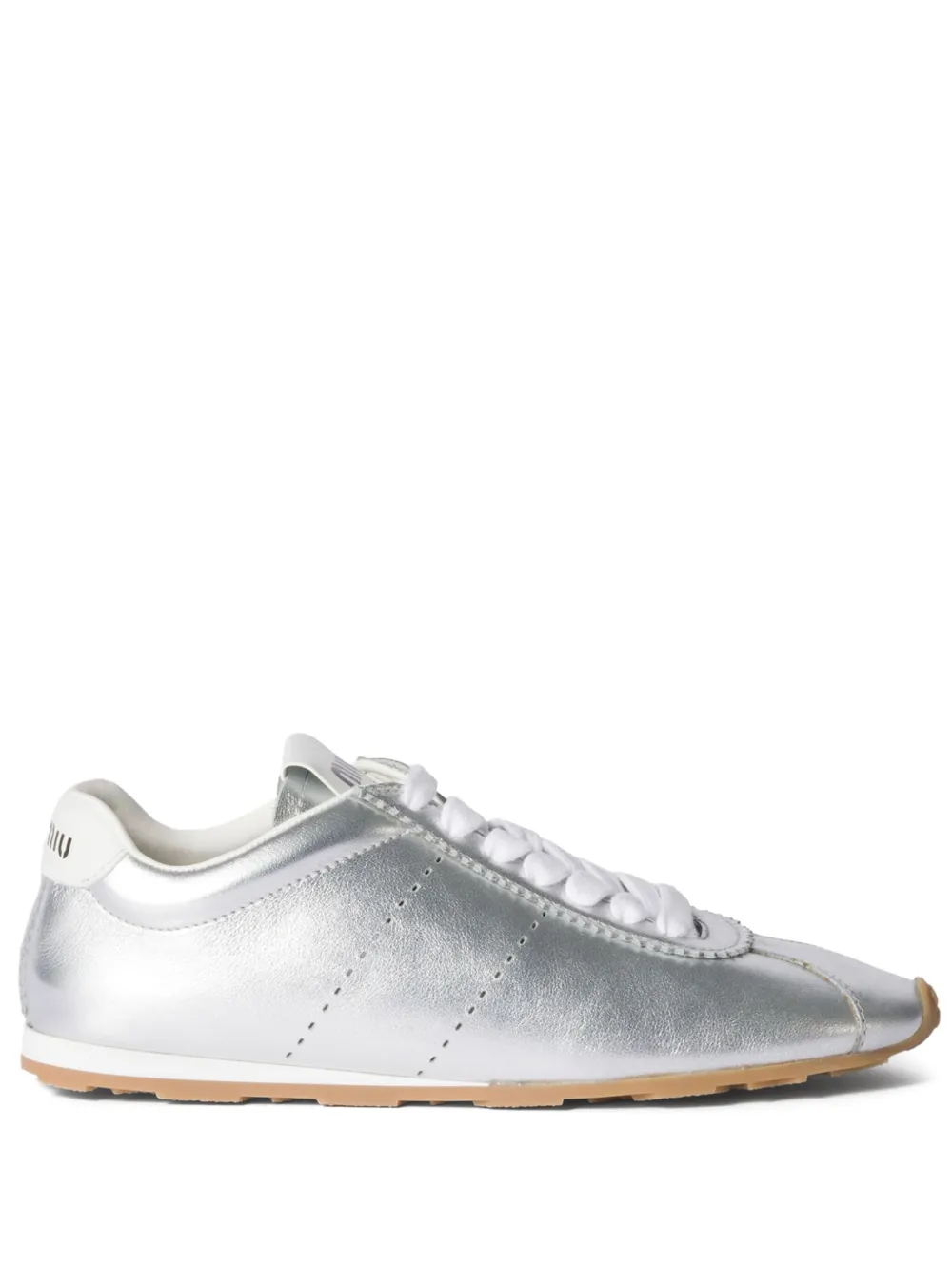 Miu leather sneakers Silver