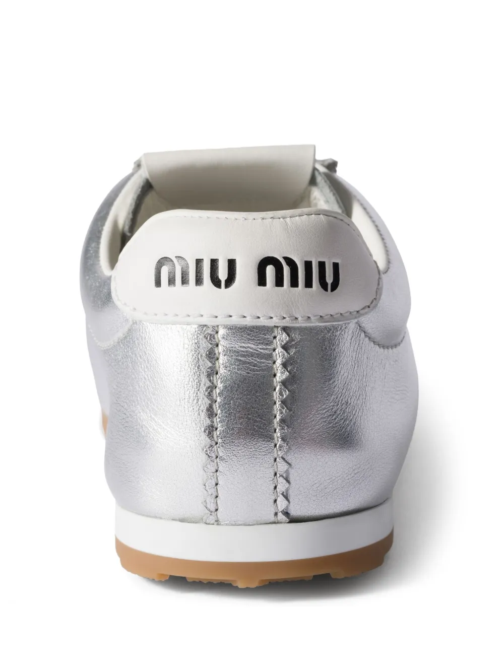 Miu leather sneakers Silver