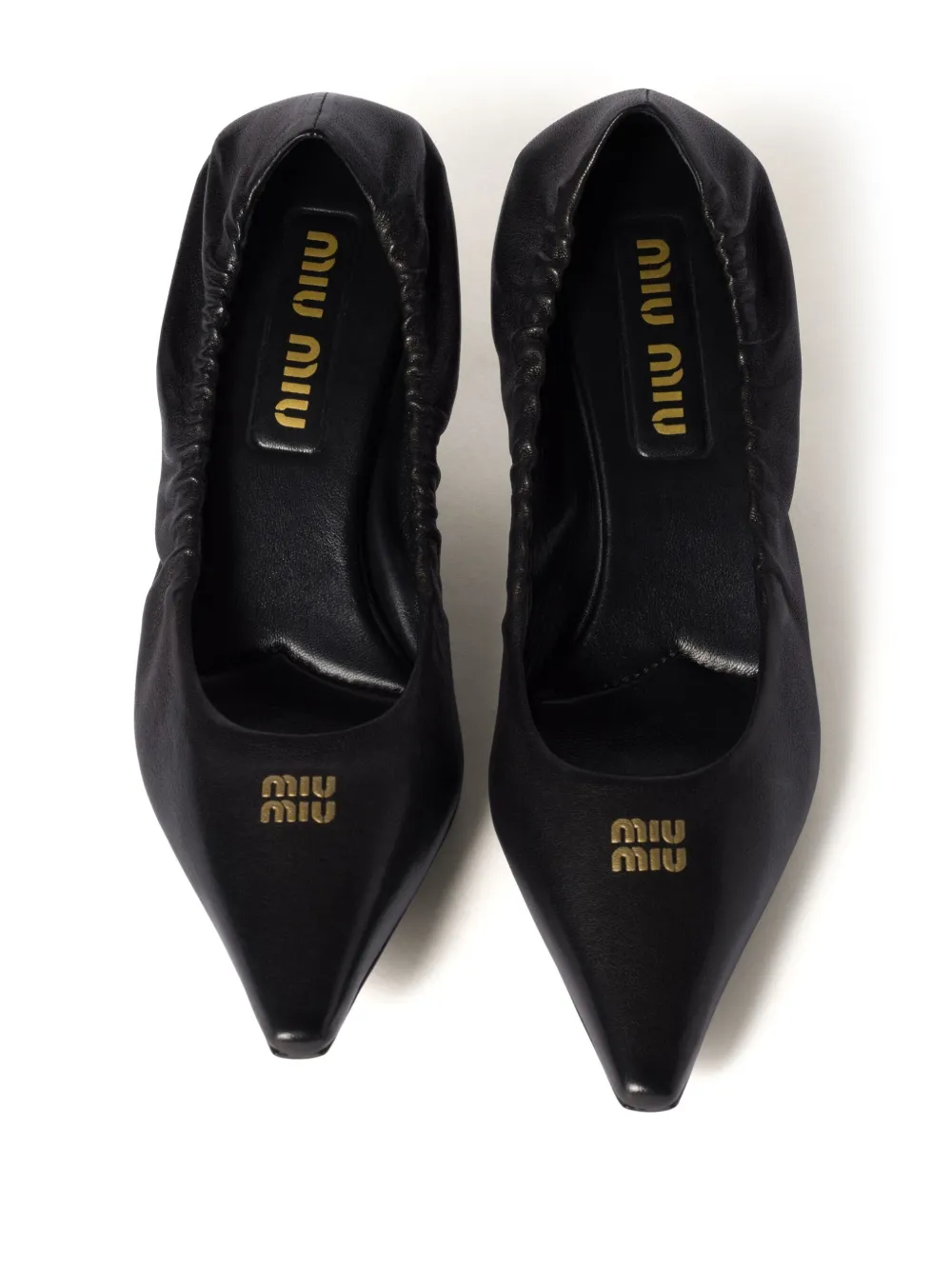 Miu leather pumps Black