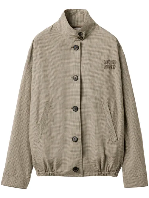 Miu Miu veste à carreaux - Vert - Miu Miu - Modalova