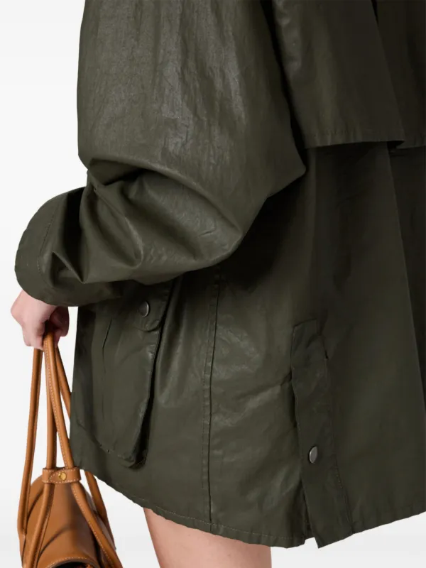 Miu Miu Poplin Jacket | Green | FARFETCH UK