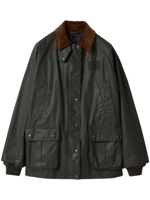 Miu Miu veste en popeline - Vert - Miu Miu - Modalova
