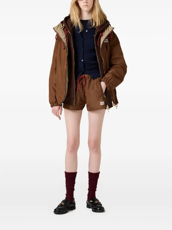 送料関税込★Miu Miu★テクニカルショーツ 国内送関税込】MIU MIU ☆ Tec Canvas ショーツ