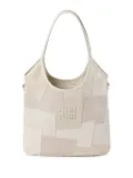 Miu Miu Ivy leather patchwork bag - White