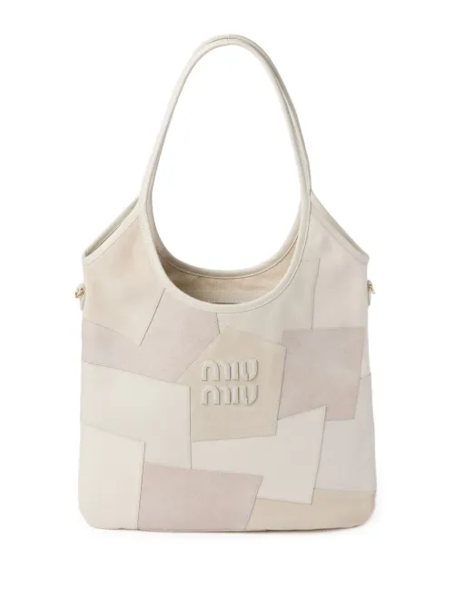 Sac Ivy en cuir à design patchwork - Miu Miu - Modalova