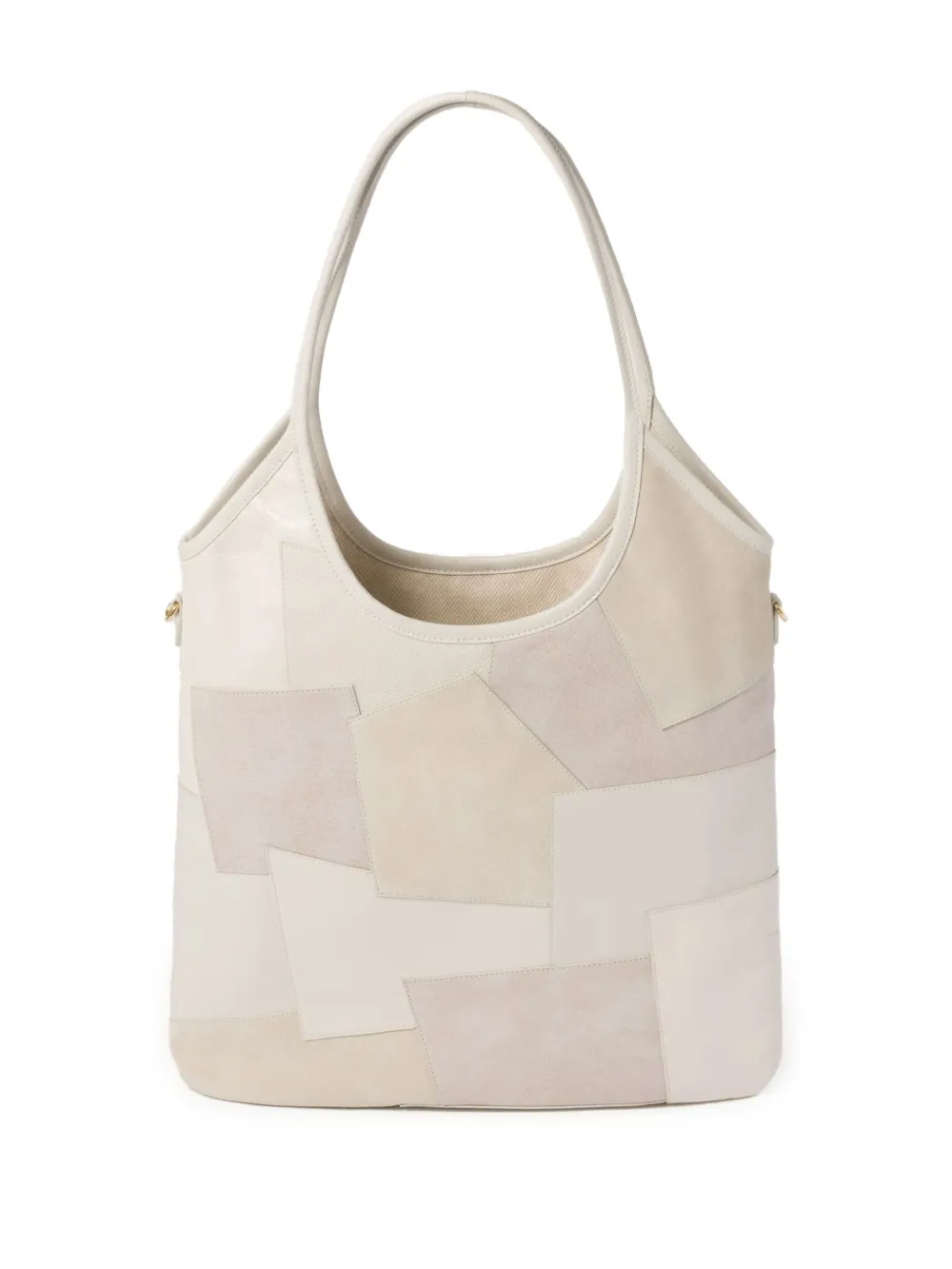 Miu Miu Ivy leren tas met patchwork - Wit