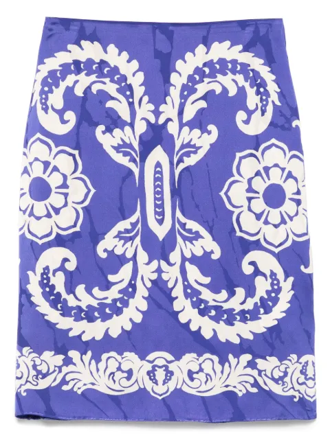 ETRO تنورة ميني بطبعة بيزلي