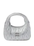 Miu Miu Wander matelassé tote bag - Silver