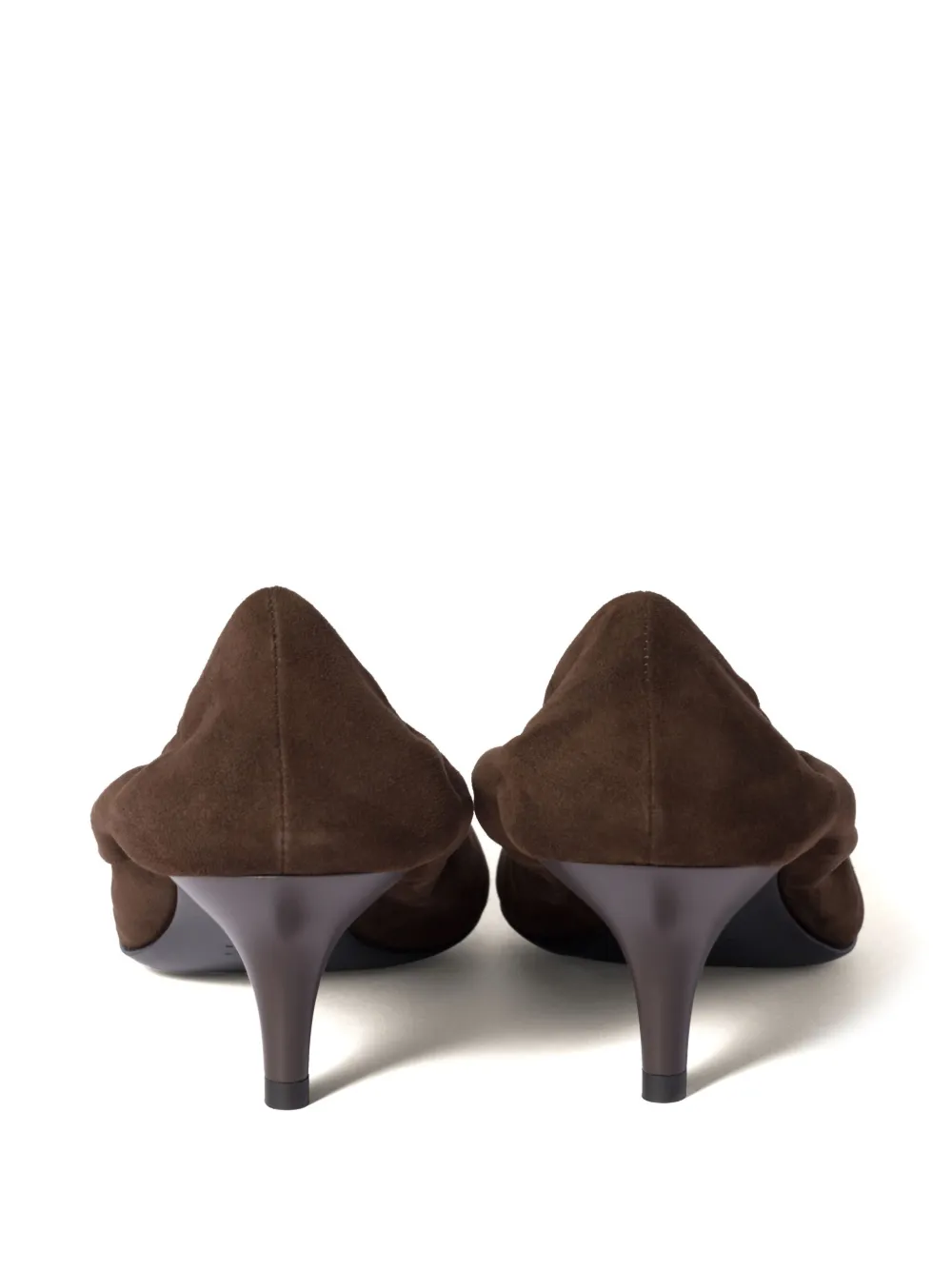 Miu Suède pumps Bruin