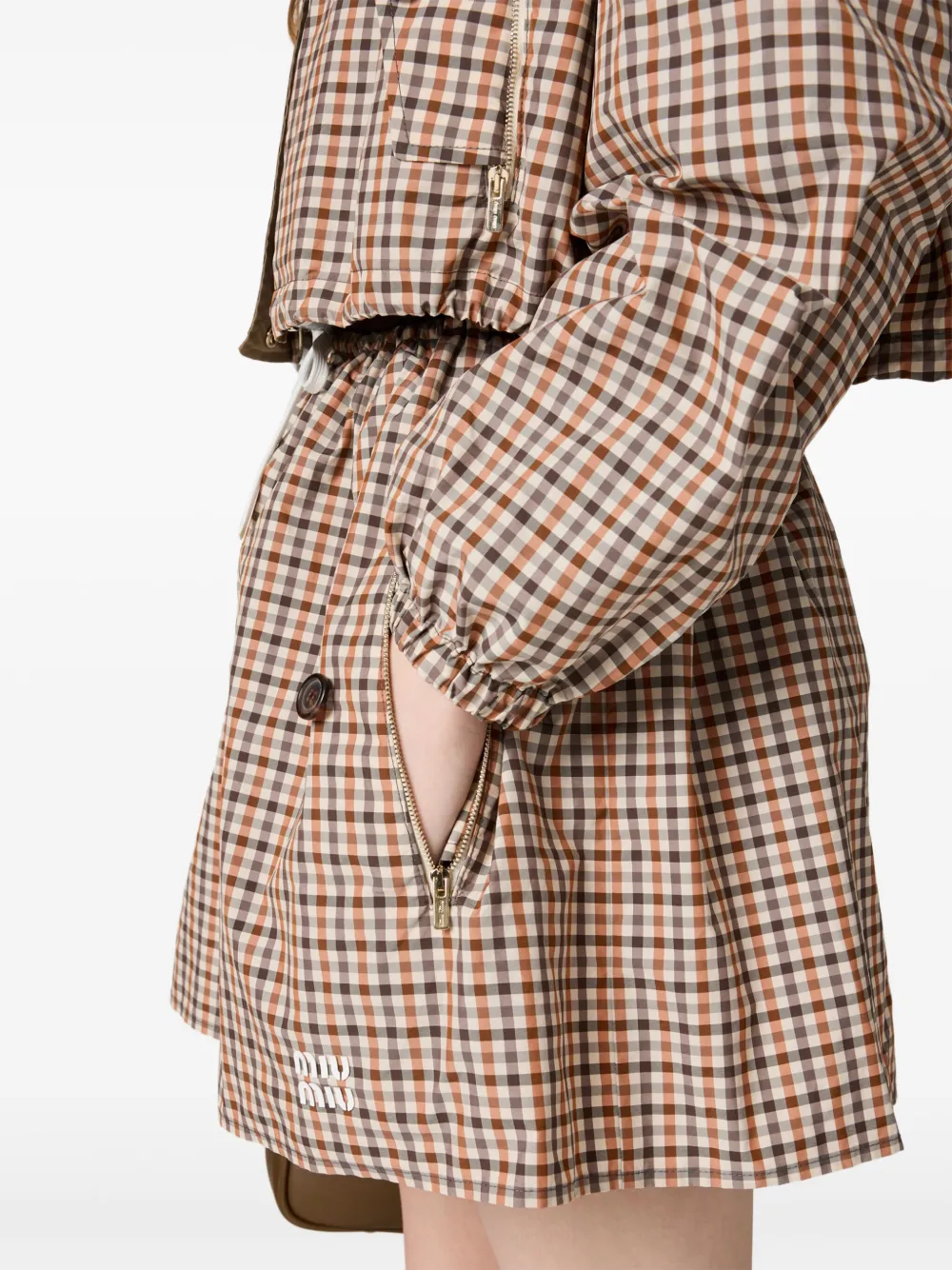 【関税無・国内発】 MIU MIU / Gingham Check Skirt / スカート 28101800_57649045_1000.jpg