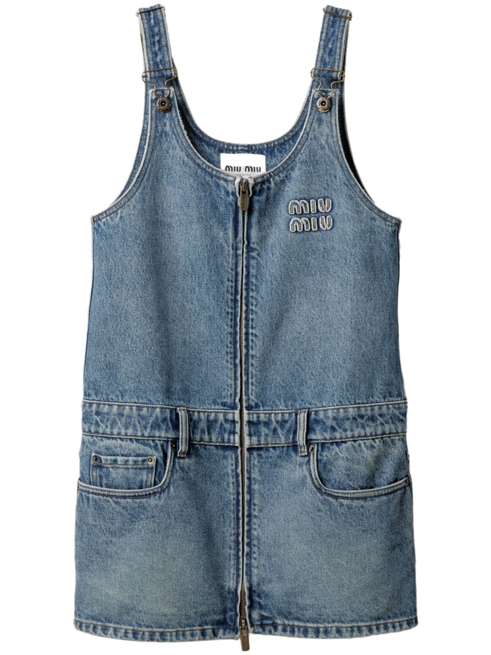 Miu Denim mini-jurk Blauw